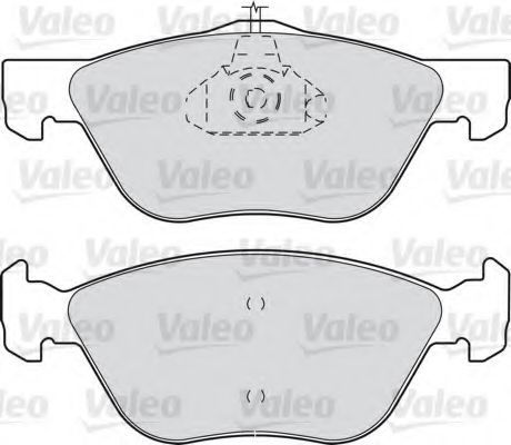 Гальмівні колодки, дискове гальмо (набір) VALEO арт. 598065 фото1