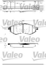 Колодки дискового тормоза VALEO арт. 598644 фото1