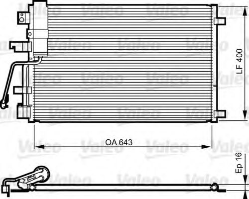 Радиатор кондиционера в сборе NISSENS арт. 814010 фото1