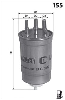 Фильтр топливный в сборе FORD арт. ELG5290 фото1