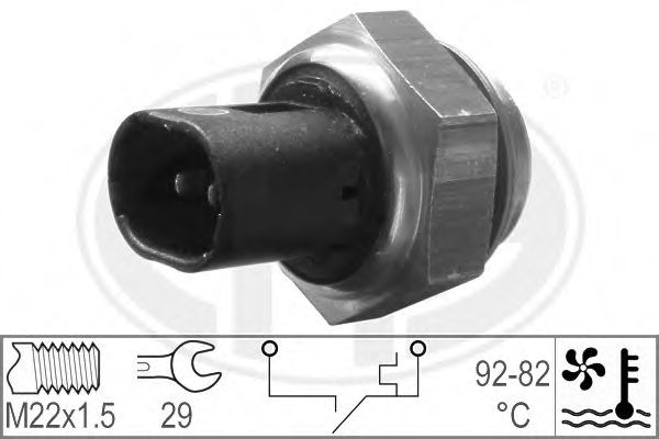 Термовыключатель, вентилятор радиатора (пр-во ERA) FEBIBILSTEIN арт. 330181 фото1