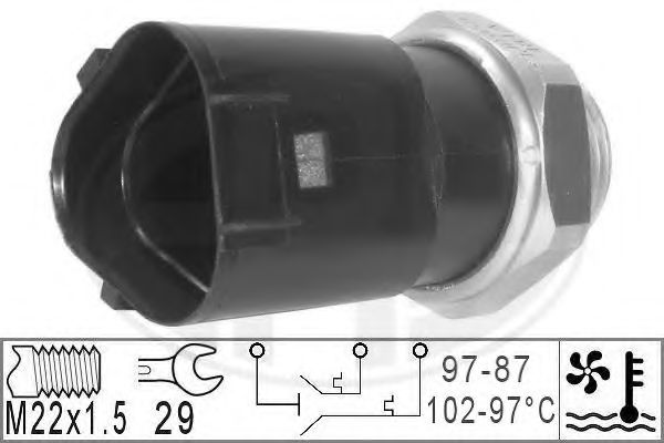Термовмикач вентилятора радіатора VALEO арт. 330230 фото1