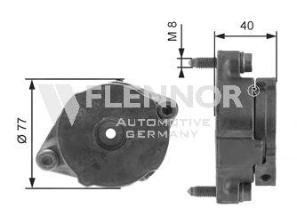 Натяжитель поликлинового ремня VW , Audi 1.9TD/TDI/SDI 91-  INA  RUVILLE арт. FA99048 фото1