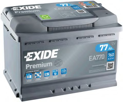 Батарея акумуляторна Exide Premium 12В 77Аг 760А(EN) R+ BMW арт. EA770 фото1