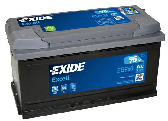 Аккумулятор   95Ah-12v Exide EXCELL(353х175х190),R,EN800 фото1