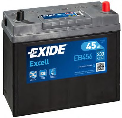 Аккумулятор   45Ah-12v Exide EXCELL(234х127х220),R,EN300 Азия тонк.клеммы  арт. EB456 фото1