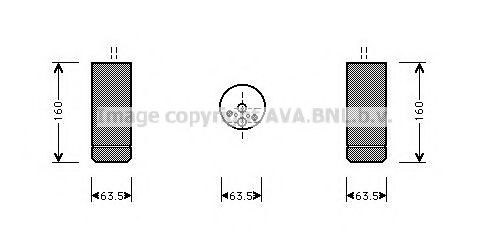 Осушитель кондиционера BMW X3e83 06>11 (BWD063) AVA NRF арт. BWD063 фото1