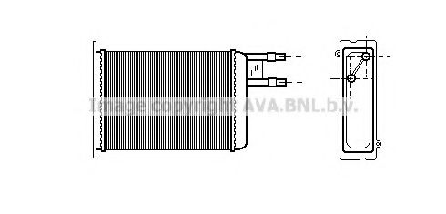 Радиатор отопителя JUMPER/DUCATO/BOXER MT (Ava)  арт. CN6128 фото1