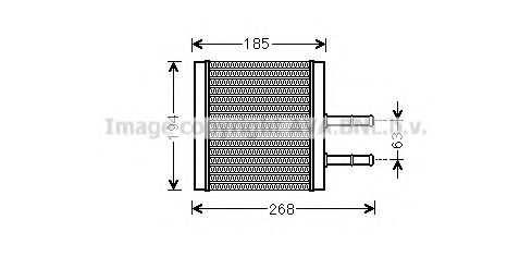 Радиатор отопителя Авео (b=192) (алюм-паяный) AVA фото1