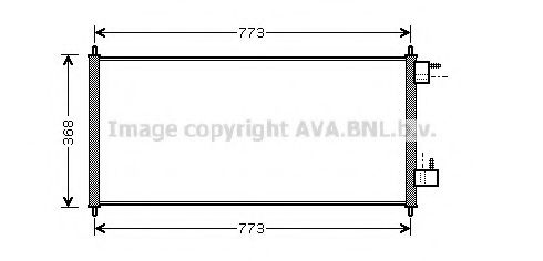 Радиатор кондиционера Ford Tranzit Connect 1,8DI-TDCI 02-13 (FDA5361) AVA фото1