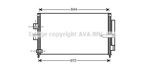 Радиатор кондиционера HONDA CIVIC VIII (FA, FD) (05-) (пр-во AVA) NISSENS арт. HD5223D фото1