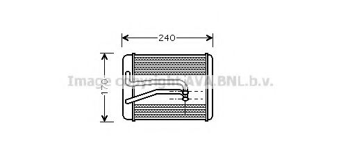 Радиатор отопителя салона Hyundai Sonata 99>04 (HY6119) AVA фото1