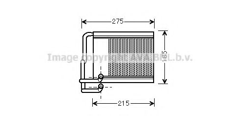 Радиатор отопителя салона Hyundai i30 07> (HY6213) AVA  арт. HY6213 фото1