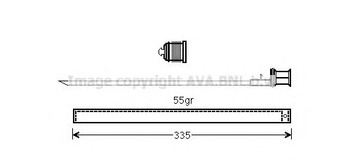 Осушитель кондиционера MB C204, E212 (MSD601) AVA  арт. MSD601 фото1