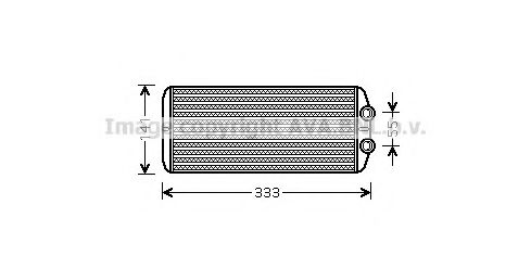 Радиатор отопителя салона PSA Partner Berlingo 08> 1.6VTi 1.6 HDI MT AC+/- (PEA6312) AVA AVAQUALITYCOOLING арт. PEA6312 фото1
