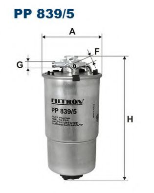 Фильтр топливный MISFAT арт. PP8395 фото1