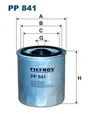 Фильтр топливный CLEANFILTERS арт. PP841 фото1