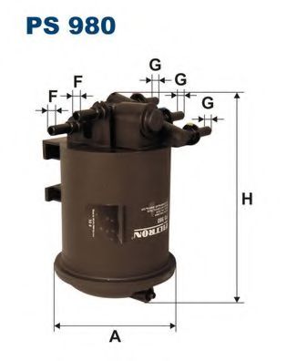 Фильтр топливный MISFAT арт. PS980 фото1