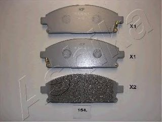Гальмівні колодки, дискове гальмо (набір) TEXTAR арт. 5001154 фото1