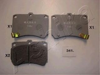 Колодки тормозные дисковые передние MAZDA 323 (пр-во ASHIKA) DELPHI арт. 5003341 фото1