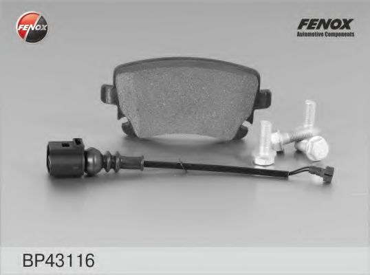 Комплект тормозных колодок FERODO арт. BP43116 фото1