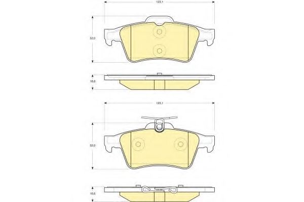 Комплект тормозных колодок FERODO арт. 6116212 фото1