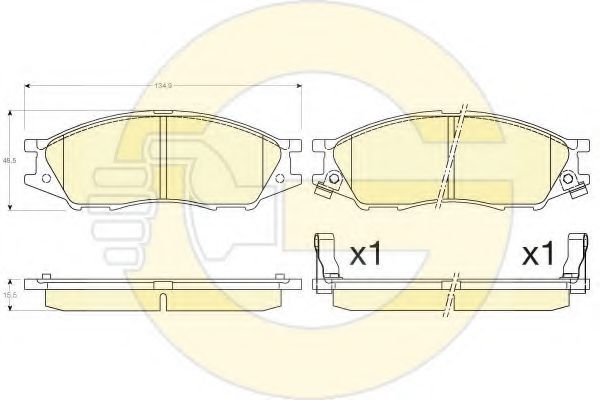 Комплект тормозных колодок TEXTAR арт. 6135636 фото1