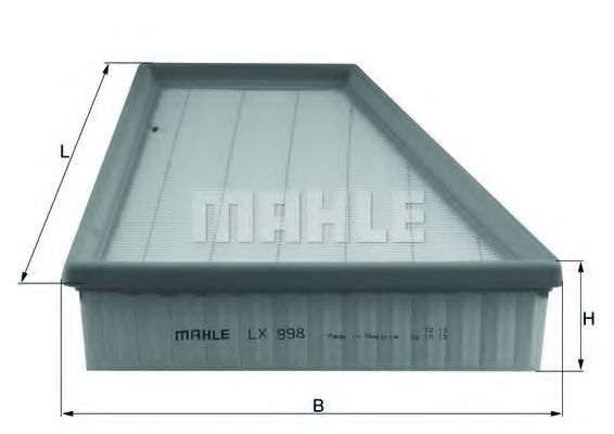 Фильтр воздушный Mahle MANNFILTER арт. LX998 фото1