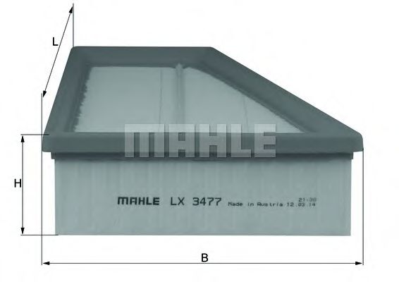 Фильтр воздушный Mahle фото1