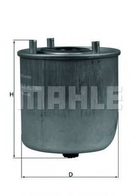 Фильтр топливный Mahle фото1