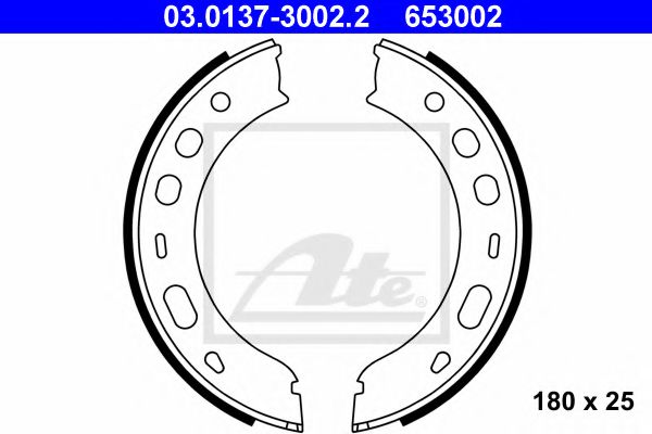 Комплект тормозных колодок, стояночная тормозная система  арт. 03013730022 фото1