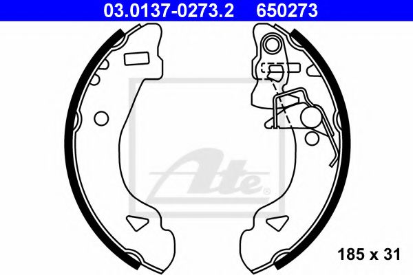 Комплект тормозных колодок ABS арт. 03013702732 фото1