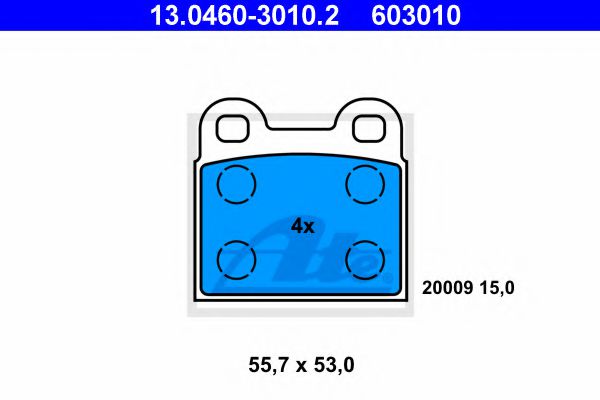 Колодки тормозные дисковые PROTECHNIC арт. 13046030102 фото1
