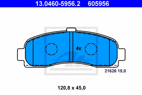 Колодки тормозные дисковые REMSA арт. 13046059562 фото1