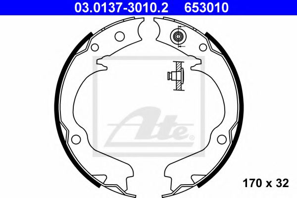 Комплект тормозных колодок, стояночная тормозная система BOSCH арт. 03013730102 фото1