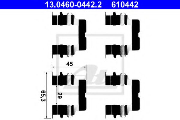 Комплектующие тормозной колодки ABS арт. 13046004422 фото1