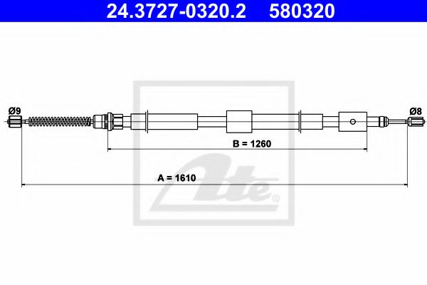 Трос, стояночная тормозная система ABS арт. 24372703202 фото1