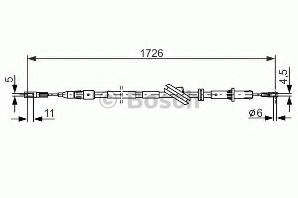 Трос, стояночная тормозная система FTE арт. 1987477897 фото1