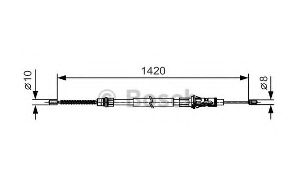 Трос, стояночная тормозная система LPR арт. 1987482013 фото1