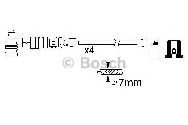 Комплект кабелів високовольтних BREMI арт. 0986356346 фото1