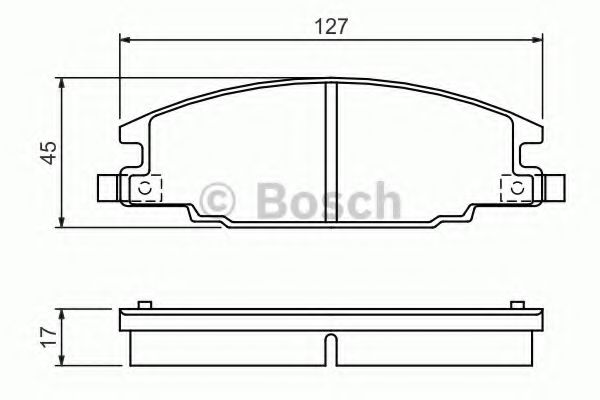 Тормозные колодки Bosch NIPPARTS арт. 0986460960 фото1