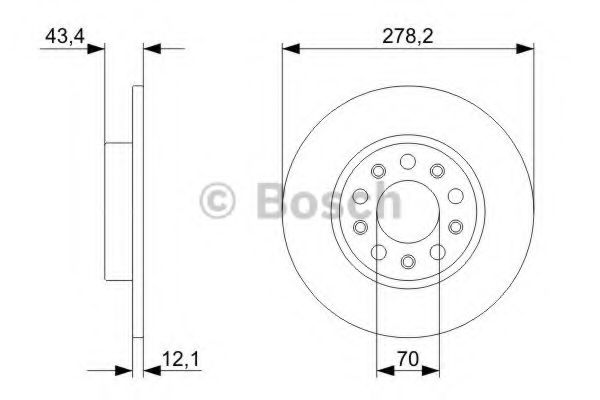 Тормозной диск Bosch  арт. 0986479292 фото1