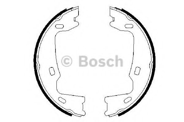 Тормозные колодки барабанные Bosch BREMSI арт. 0986487214 фото1