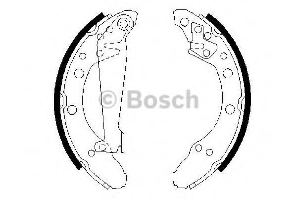 Тормозные колодки барабанные Bosch ATE арт. 0986487536 фото1