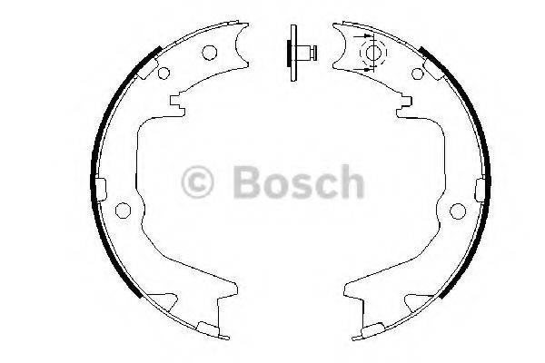Тормозные колодки барабанные Bosch GIRLING арт. 0986487683 фото1