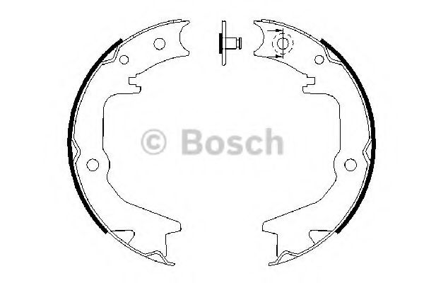 Тормозные колодки барабанные Bosch  арт. 0986487685 фото1