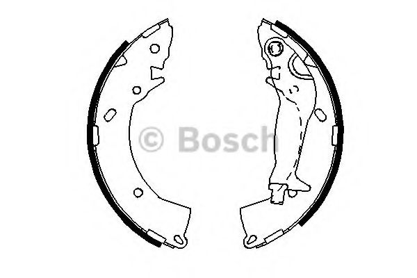 Тормозные колодки барабанные Bosch фото1