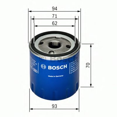 Фильтр масляный двигателя (пр-во Bosch) GOODWILL арт. 0451103093 фото1