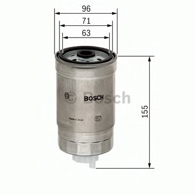 Фильтр топливный Bosch NISSAN арт. 1457434439 фото1