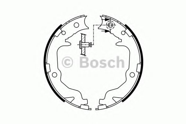 Тормозные колодки барабанные Bosch  арт. 0986487766 фото1